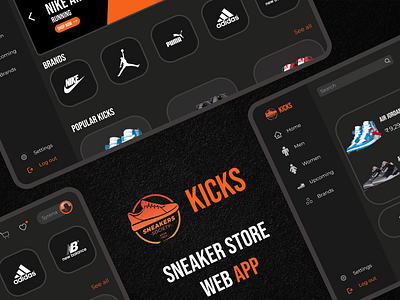 KICKS | Sneaker store Web App | UI Design