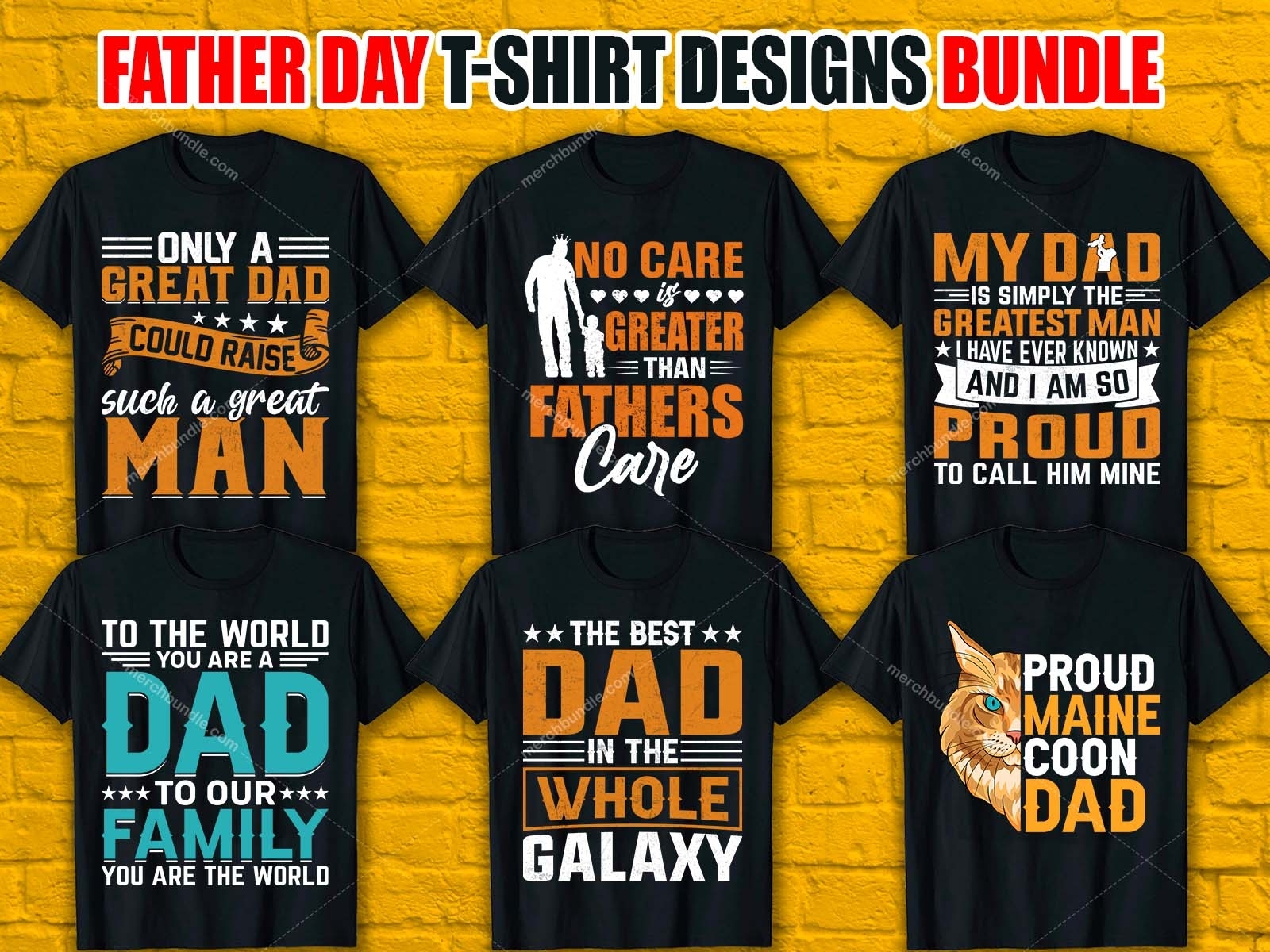 Father Day T Shirt Designs Bundle by Akhi Moni on Dribbble