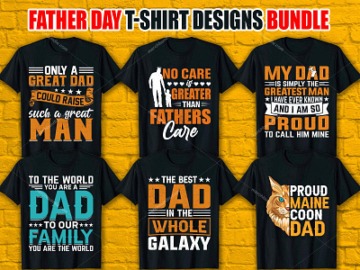 Father Day T Shirt Designs Bundle apparel art branding business creative custom shirt design design graphic design illustration illustrator tshirt design logo merch by amazon merch design t shirt design t shirt design ideas t shirt design software typography ui vector