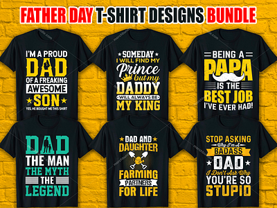Father Day T-Shirt Designs For Merch By Amazon apparel art branding business creative custom shirt design design father day father day bundel father t shirt desing graphic design illustration logo merch by amazon merch design t shirt design t shirt design ideas t shirt design software ui vector