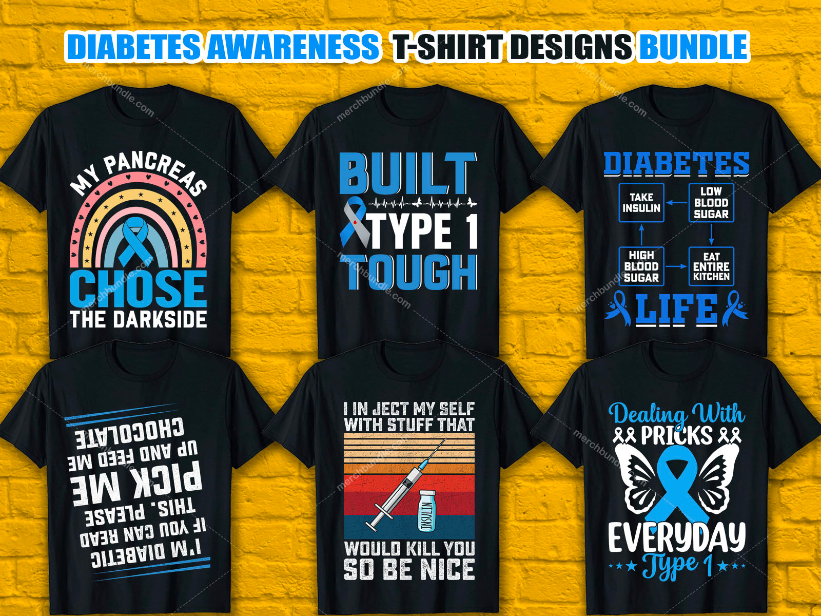 Diabetes TShirt Designs For Merch By Amazon by Akhi Moni on Dribbble