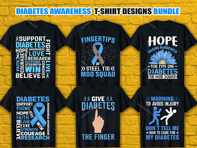 Diabetes T-Shirt Designs For Merch By Amazon by Shahed Khan on Dribbble