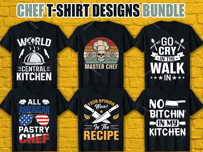 Chef T-Shirt Designs For Merch By Amazon branding chef png chef shirt chef shirt design chef svg chef t shirt chef tshirt chef vector creative illustration logo merch by amazon print on demand t hsirt maker t shirt design free typography shirt ui ux vector graphic vintage svg
