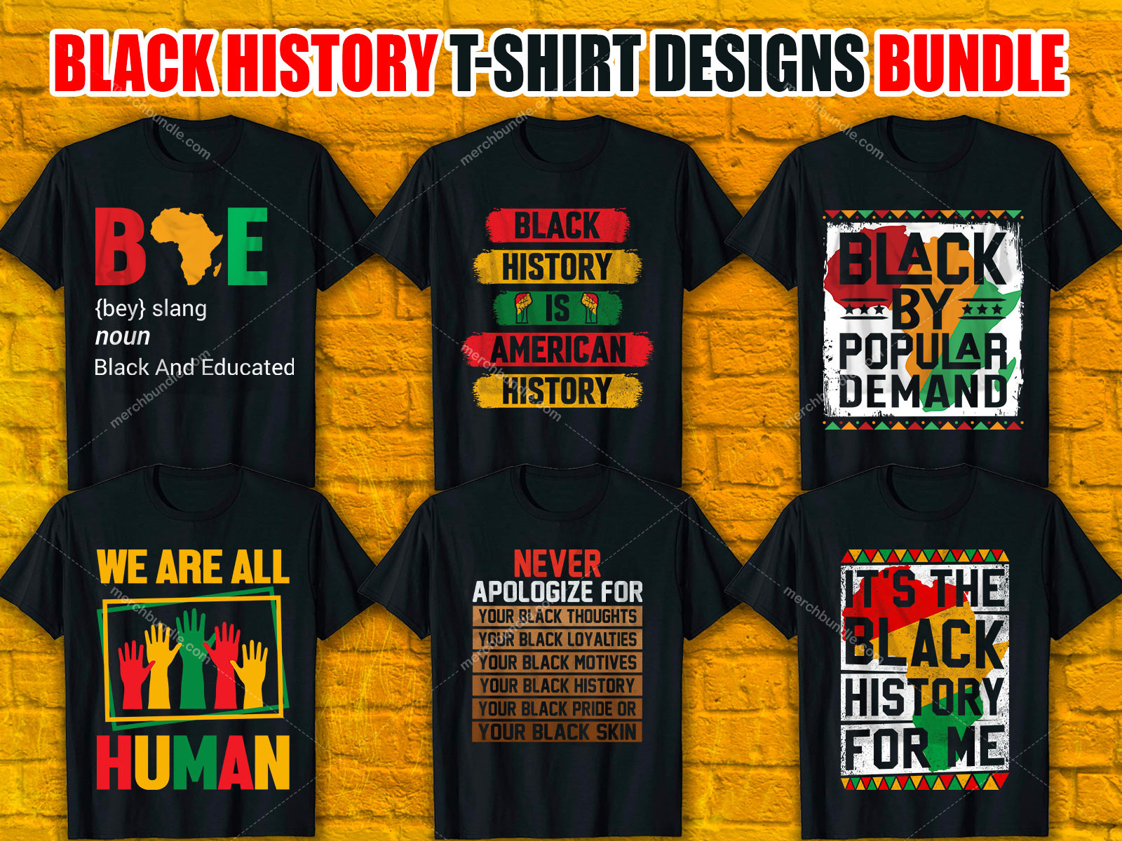 BLACK HISTORY T-Shirt Designs Bundle by Akhi Moni on Dribbble