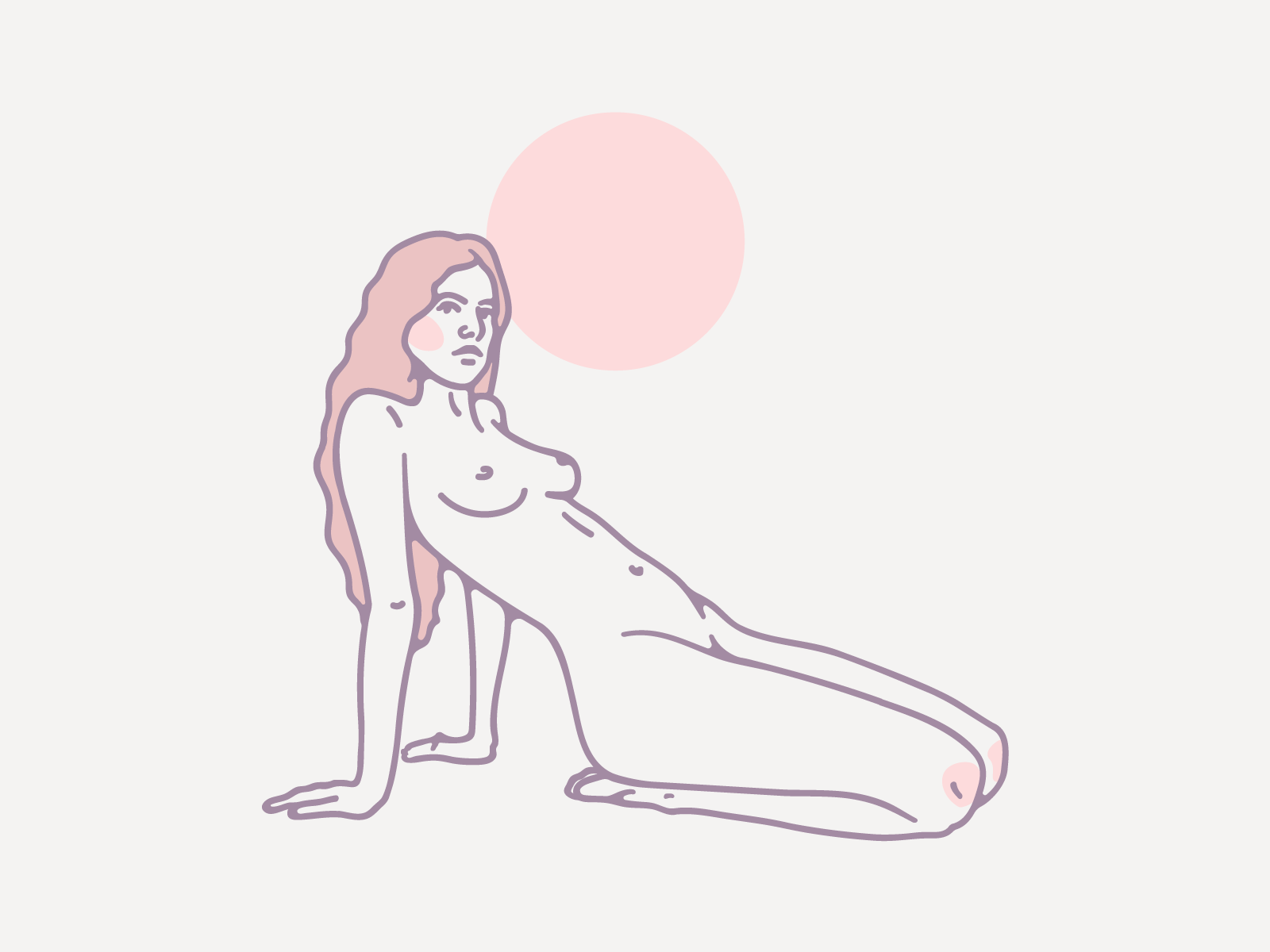 This Caribbean Life caribbean female illustration minimal model nude sun tropical woman