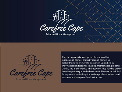 Carefree Cape logo brand designer brand designs brand identity brand identity maker branding branding design business logo design design home management logo housing logo logo logo designer logo for residential management logo inspiration logo maker logo type logofolio minimalist logo design modern minimalist logo