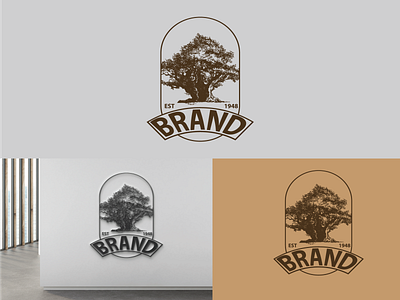 Ancient Oak Tree Logo for sell