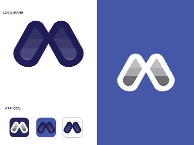 Modern M logo design