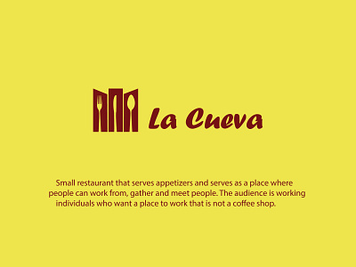 Restaurant logo design ( La   Cueva )