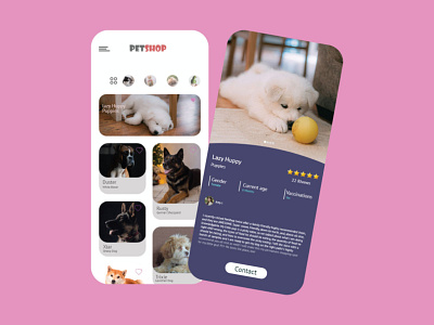 PetShop UI DEsign Template cat carehouse dog dog carehouse graphic design ios petshop design ios ui design ios ui template iphone template design pet carehouse petshop petshop ui template ui design ui design template ui kits ui template