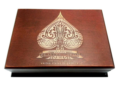 Laser Engraved Card Box card deck cards deck of cards playing cards