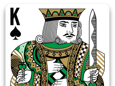 Regal King of Spades box crown playing cards regal
