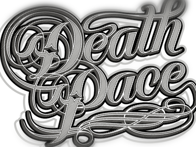 Death Pace calligraphy death pace logotype nunquam dormio script type typography