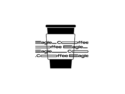 Eagle Coffee brand design - Cup branding graphic design logo motion graphics