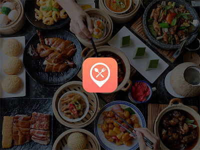 Designed for food icon android app design food icons iphone locations logo restaurant symbol