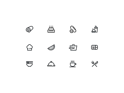 Food icon android food icons illustration ios outline sketch ui