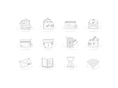 Default page icons 404 blank default emotion funny icon illustration line office page