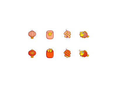 Chinese new year icons
