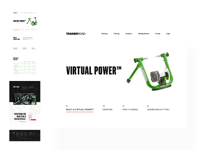 Trainer Road Website Design action sports biking clean cycling interactive sports trainer trainer road ux web design website website design