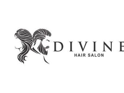 Hair salon Logo for Divine Hair by Sabeen Naqvi on Dribbble