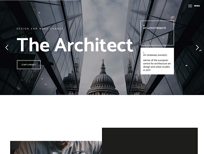 Architect website-Home aboassey architect branding design ui website wordpress