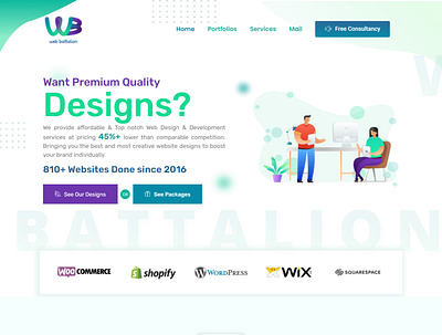 Landing page aboassey branding design landing page website wordpress