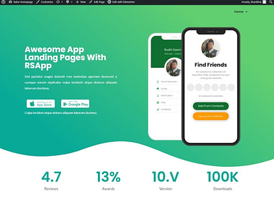 App landing page aboassey app landing design ecommerce landing page ui website woocommerce wordpress