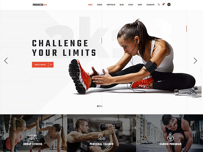 Fitness WordPress Website Design