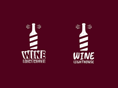 Wine Lighthouse logo concept