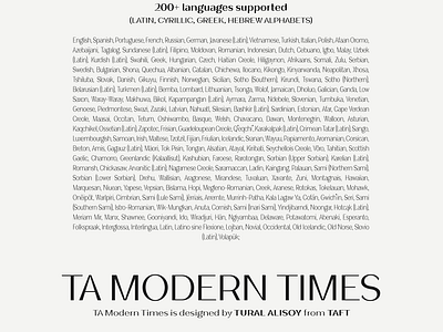 TA Modern Times