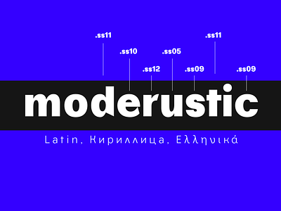 TA Moderustic branding design font graphic design logo logotype type typeface typography ui