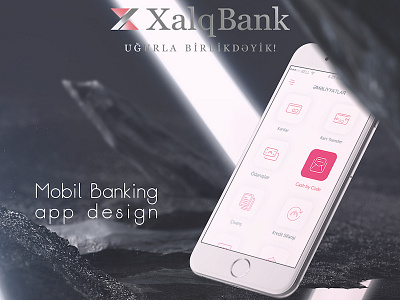 Mobile Banking app design concept for Xalq Bank app design concept mobile banking ui ux