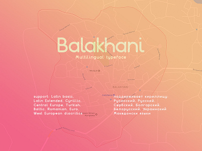 Balakhani Multilingual Typeface