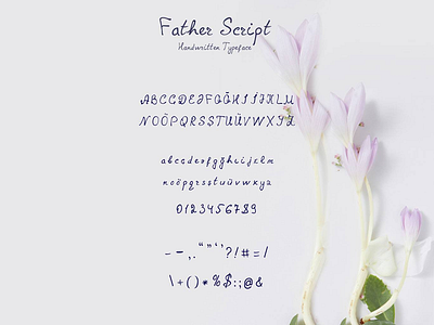 Father Script Handwritten Font father script font font typeface fonts handmade handmade font handwriting handwritten script font