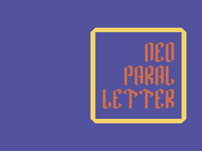 Neo Paralletter bold central european cyrillic design font font typeface fonts logo typeface
