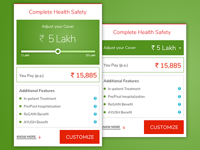 Health Insurance Cards card card layout health health insurance insurance ui ux web