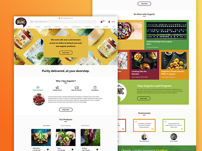 Organic Food Delivery Web by Abhishek Sinha on Dribbble