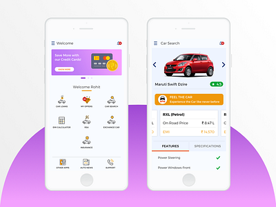 Car Finance App Concept