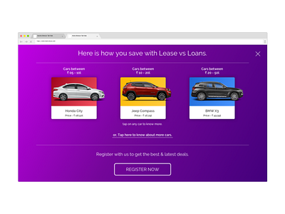 Loan Vs Lease Calculator calculator cards ui cars finance lease loan ui ux