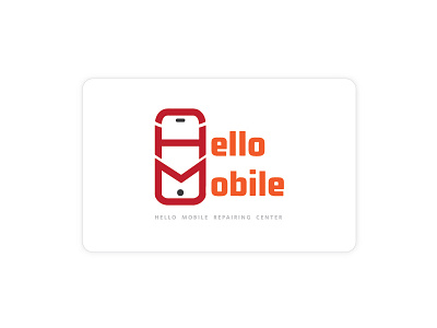 Hello Mobile Logo branding logo prototype typography