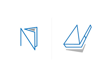 Typography Logo for NA Letter on Educational concept.