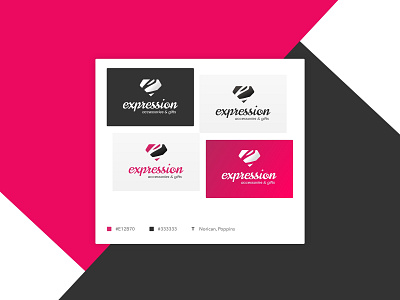 Expression Accessories & Gift - LOGO accessories branding logo logo design tyography