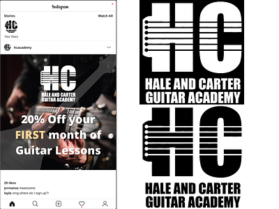 Hale and Carter Guitar Academy Logo