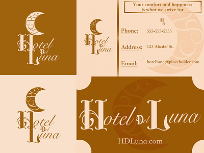 Hotel Del Luna Branding || Logos and Business Cards