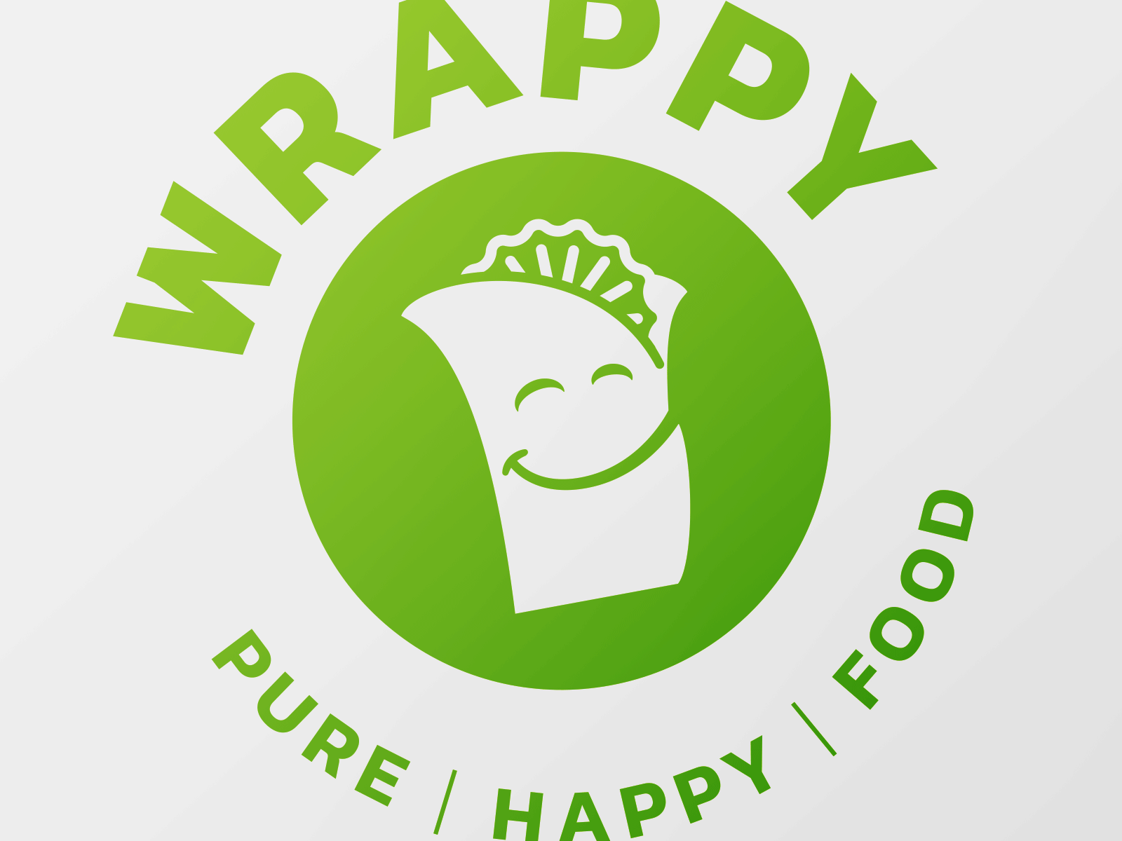 Wrappy 🌯 emblem food illustration logo mark mascot stamp wraps