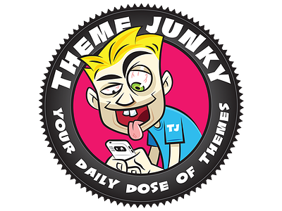 Theme Junky Studio Logo design graphic design studio logo theme junky your daily dose of themes