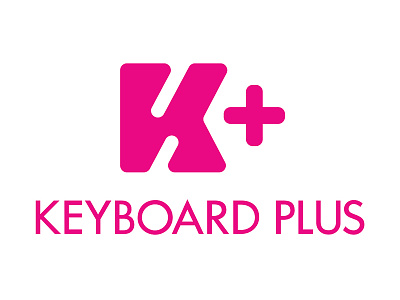 Keyboard Plus Logo app design free keyboard logo pink plus