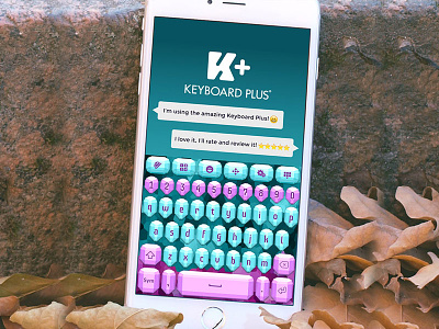 Diamonds Keyboard Theme android colorful concept diamonds icons purple set teal theme