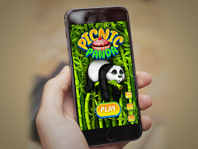 Picnic Panda Game Concept bamboo concept cute design game panda picnic sweet