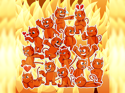 Dweezil Devil Sticker Concept Pack